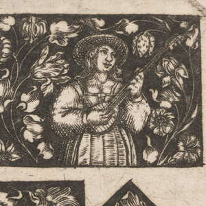 Print, "Ornamental Design with Cross at Center," Plate 2 from "Goldsmith Ornament Designs", ca. 1648