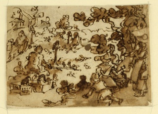 Drawing, Bird Hunt with Owls