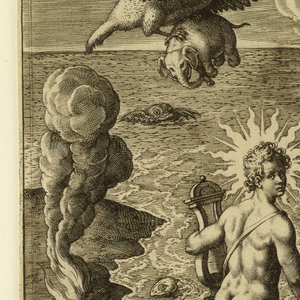 Print, Ferdinandes Magalanes Lusitanus, plate 4 from "Americae Retectio", 1580s