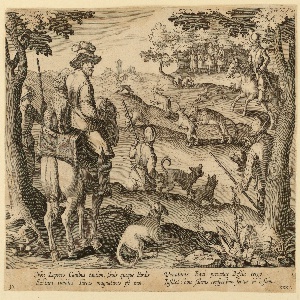 Print, Rabbit hunt, ca. 1595