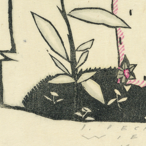 Print, Woman in a Garden, 1914