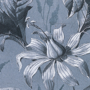 Drawing, Design for Wallpaper or Textile with Unidentified Flower and Repeat
