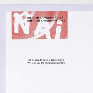 Card, NAI (Nederlands Architectuurinstituut) Enclosure Card, 1983