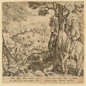 Print, Rabbit hunt, ca. 1595