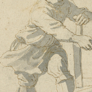 Drawing, Two Men Sawing a Plank, 1750–70