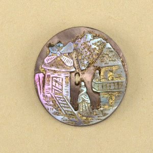 Button (possibly USA), 1880–90