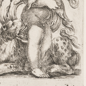 Print, Plate, from the series Ornamenti o grottesche (Ornaments or Grotesques), ca. 1653