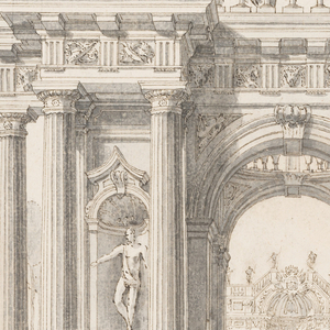 Drawing, Pavilion in a park, ca. 1625–50