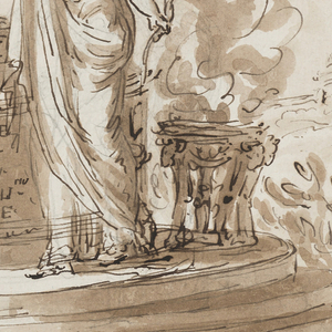 Drawing, Sepulchral Monument for Felice Fontana, Professor of Philosophy, Padua, after 1795