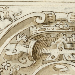 Drawing, Grotesque Design, early 17th century