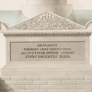 Drawing, Design for a Princely Sepulcher Monument, 18th–early 19th century