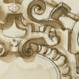 Drawing, Strapwork Design, early 17th century