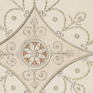 Drawing, Design for Library Ceiling, Benton House, Northumberland, England, ca. 1775