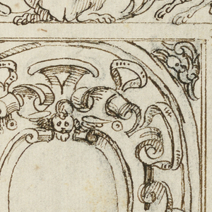 Drawing, Grotesque Design, early 17th century