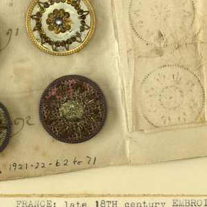 Button Sample Book (France), late 18th century