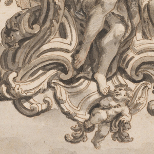 Drawing, Drawing for the Rear of the Third Carriage of the Prince of Liechtenstein, 1691–1694