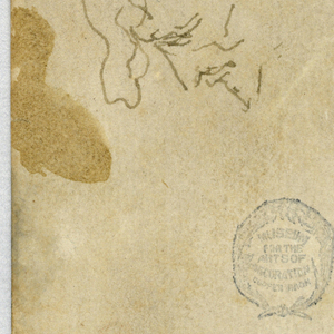Drawing, Sketch of Figure with Arms Bound Behind his Back, 16th–19th century