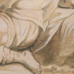 Drawing, Drawing study: Narcissus (?), 1700–1750