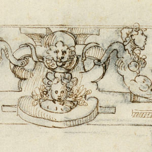 Drawing, Decorative Frame; verso: Frieze with Pageant, early 17th century
