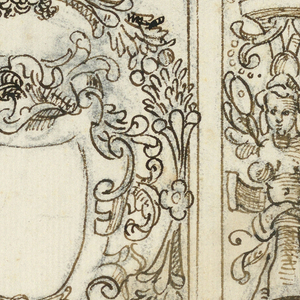 Drawing, Grotesque Design, early 17th century
