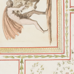 Drawing, Project for a Painted Square Ceiling, ca. 1825–50