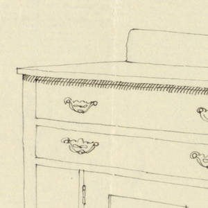 Drawing, Designs for Wardrobes, Washstands, & Somno (Night Tables)