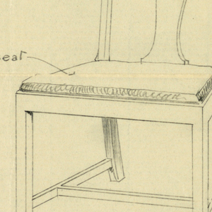 Drawing, Designs for Chairs