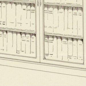 Drawing, Design for Bookcase