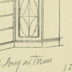 Drawing, Design for Bookcase