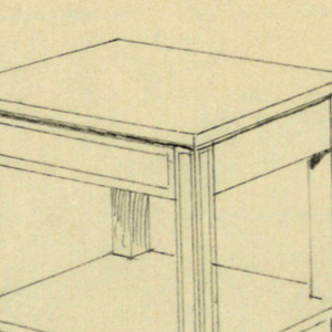Drawing, Designs for Wardrobes, Washstands, & Somno (Night Tables)