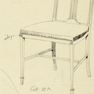 Drawing, Designs for Chairs