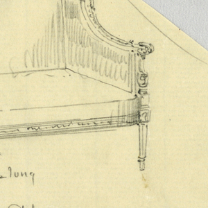 Drawing, Design for Showwood Sofa