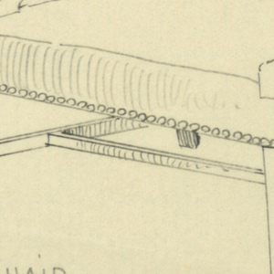 Drawing, Design for Stuffed Chair, Rocker, and Arm Chair (easy chair)