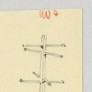 Drawing, Design for Hat Tree No. 5, 1900–05