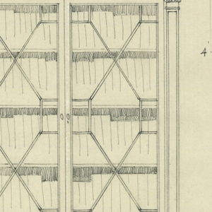 Drawing, Design for Bookcase