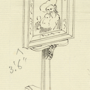 Drawing, Design for Oak Painting Easel, 1900–05