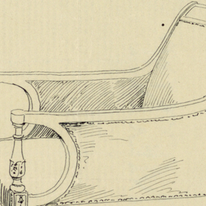 Drawing, Design for Stuffed Chair, Rocker, and Arm Chair (easy chair)