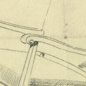 Drawing, Design for Stuffed Chair, Rocker, and Arm Chair (easy chair)
