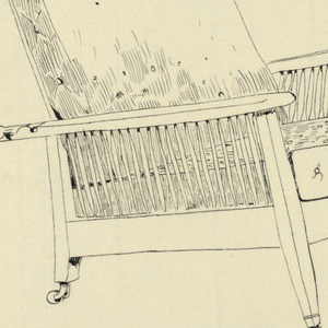 Drawing, Design for Stuffed Chair, Rocker, and Arm Chair (easy chair)
