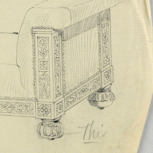 Drawing, Design for Showwood Sofa