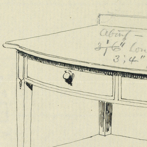 Drawing, Design for Mahogany and Inlay Sideboard, 1900–05