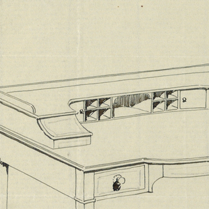 Drawing, Design for Writing Table No. 6, 1900–05