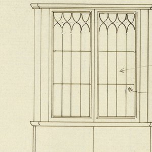 Drawing, Design for Corner Cabinet in Mahogany and Inlay, Plan and Elevation, 1900–05