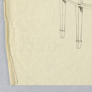 Drawing, Design for Mahogany Inlay Sideboard with Neo-Classical Motifs, 1900–05