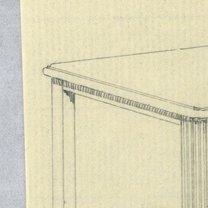 Drawing, Design for Oak Serving Table, 1900–05