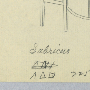 Drawing, Design for Sideboard with Raised Side Cabinets and Upper Shelf, 1900–05