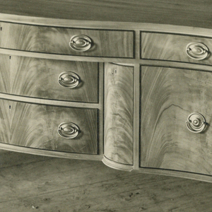 Catalogue Illustration, Design for Sideboard with Four Legs and Tri-Partite Front, 1900–05