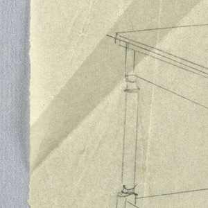 Drawing, Design for Console Table for Landing of Second Hall