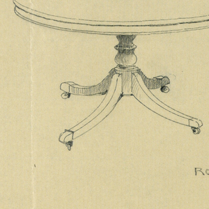 Drawing, Design for Round Table "A", 1900–05