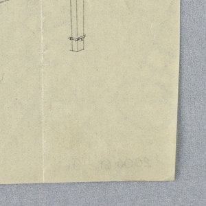 Drawing, Design for Side Serving Table with Two Drawers and Lower Shelf, 1900–05